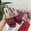 Dolce & Gabbana Heel 6.5cm Calfskin Mules Burgundy With DG Millennials Logo 2021