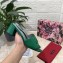 Dolce & Gabbana Heel 6.5cm Calfskin Mules Green With DG Millennials Logo 2021