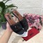Dolce & Gabbana Calfskin Flat Sliders Black With DG Millennials Logo 2021