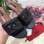 Dolce & Gabbana Calfskin Flat Sliders Black With DG Millennials Logo 2021