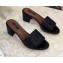 Dolce & Gabbana Heel 6.5cm Calfskin Mules Black With DG Millennials Logo 2021