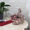 Dolce & Gabbana Heel 10.5cm Leather Chain Sandals Light Pink with Baroque D&G Heel 2021