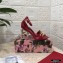 Dolce & Gabbana Heel 10.5cm Leather Chain Sandals Red with Baroque D&G Heel 2021