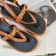 JW Anderson Chain Leather Strap Flatform Sandals Brown 2021
