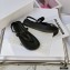 JW Anderson Braided Leather Strap Flatform Sandals Black 2021