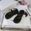 JW Anderson Braided Leather Strap Flatform Sandals Black 2021
