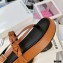 JW Anderson Braided Leather Strap Flatform Sandals Brown 2021