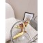 Amina Muaddi Heel Rosie Slingback Pumps Satin Yellow with Crystal Bow