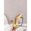 Amina Muaddi Heel Rosie Slingback Pumps Satin Yellow with Crystal Bow