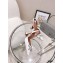 Amina Muaddi Heel Rosie Slingback Pumps Satin White with Crystal Bow