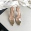 Gianvito Rossi Heel 10cm PVC Elle Mules Transparent Gold