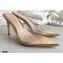 Gianvito Rossi Heel 10cm PVC Elle Mules Transparent Gold