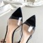 Gianvito Rossi Heel 10cm PVC Elle Mules Transparent Black