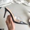 Gianvito Rossi Heel 10cm PVC Elle Mules Transparent Black