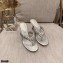 Gianvito Rossi Heel 7.5cm Woven Tropea Thong Sandals Mules Silver