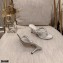 Gianvito Rossi Heel 7.5cm Woven Tropea Thong Sandals Mules Silver