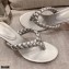 Gianvito Rossi Heel 7.5cm Woven Tropea Thong Sandals Mules Silver