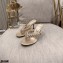 Gianvito Rossi Heel 7.5cm Woven Tropea Thong Sandals Mules Gold