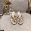 Gianvito Rossi Heel 7.5cm Woven Tropea Thong Sandals Mules Gold