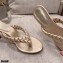 Gianvito Rossi Heel 7.5cm Woven Tropea Thong Sandals Mules Gold