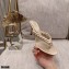 Gianvito Rossi Heel 7.5cm Woven Tropea Thong Sandals Mules Gold