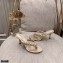 Gianvito Rossi Heel 7.5cm Woven Tropea Thong Sandals Mules Gold