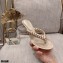 Gianvito Rossi Heel 7.5cm Woven Tropea Thong Sandals Mules Gold