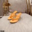 Gianvito Rossi Heel 7.5cm Woven Tropea Thong Sandals Mules Yellow