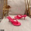 Gianvito Rossi Heel 7.5cm Woven Tropea Thong Sandals Mules Fuchsia