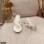 Gianvito Rossi Heel 7.5cm Woven Tropea Thong Sandals Mules White