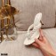 Gianvito Rossi Heel 7.5cm Woven Tropea Thong Sandals Mules White