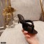 Gianvito Rossi Heel 7.5cm Woven Tropea Thong Sandals Mules Black