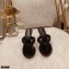 Gianvito Rossi Heel 7.5cm Woven Tropea Thong Sandals Mules Black