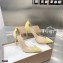 Gianvito Rossi Heel 10cm Plexi Pumps Suede Yellow