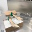 Gianvito Rossi Heel 7cm Plexi Pumps Gold/Suede Green