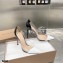 Gianvito Rossi Heel 10cm Plexi Pumps Patent White/Black