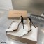 Gianvito Rossi Heel 10cm Plexi Pumps Patent White/Black