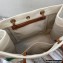 Celine Squared Cabas Tote Bag in "Plein soleil" Textile and Calfskin Blue 2021