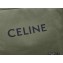 Celine Squared Cabas Tote Bag in Textile and Calfskin Army Green 2021