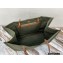 Celine Squared Cabas Tote Bag in Textile and Calfskin Army Green 2021