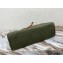 Celine Squared Cabas Tote Bag in Textile and Calfskin Army Green 2021