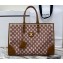Celine Horizontal Cabas Tote Bag in Textile with Triomphe Embroidery Fox Red 2021