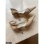 Jimmy Choo Heel 8.5cm TALIKA Pumps Suede Nude with Ankel Strap and Crystal Chain 2021