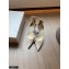 Jimmy Choo Heel 8.5cm TALIKA Pumps Suede Nude with Ankel Strap and Crystal Chain 2021