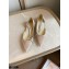 Jimmy Choo TRUDE Flats Suede Nude with Crystal Chain 2021