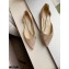 Jimmy Choo TRUDE Flats Suede Nude with Crystal Chain 2021