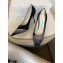 Jimmy Choo Heel 8.5cm Love Pumps Crystal Covered Suede Black 2021
