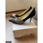 Jimmy Choo Heel 8.5cm Love Pumps Crystal Covered Suede Black 2021
