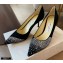 Jimmy Choo Heel 6.5cm Love Pumps Crystal Covered Suede Black 2021