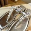 Jimmy Choo Alaina Flats Silver with Pearl Embellishment 2021